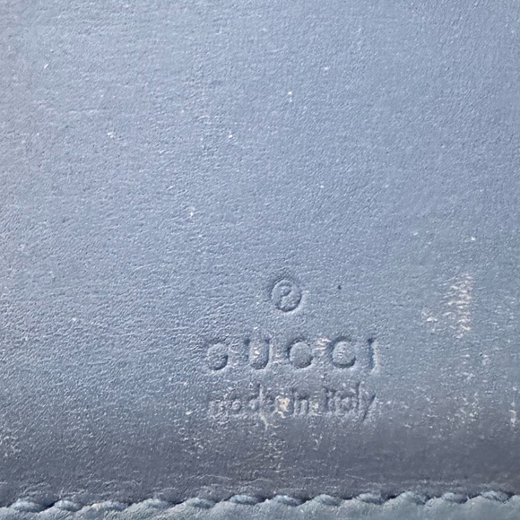 Authentic Gucci Blue Beige long wallet - Picture 8 of 14